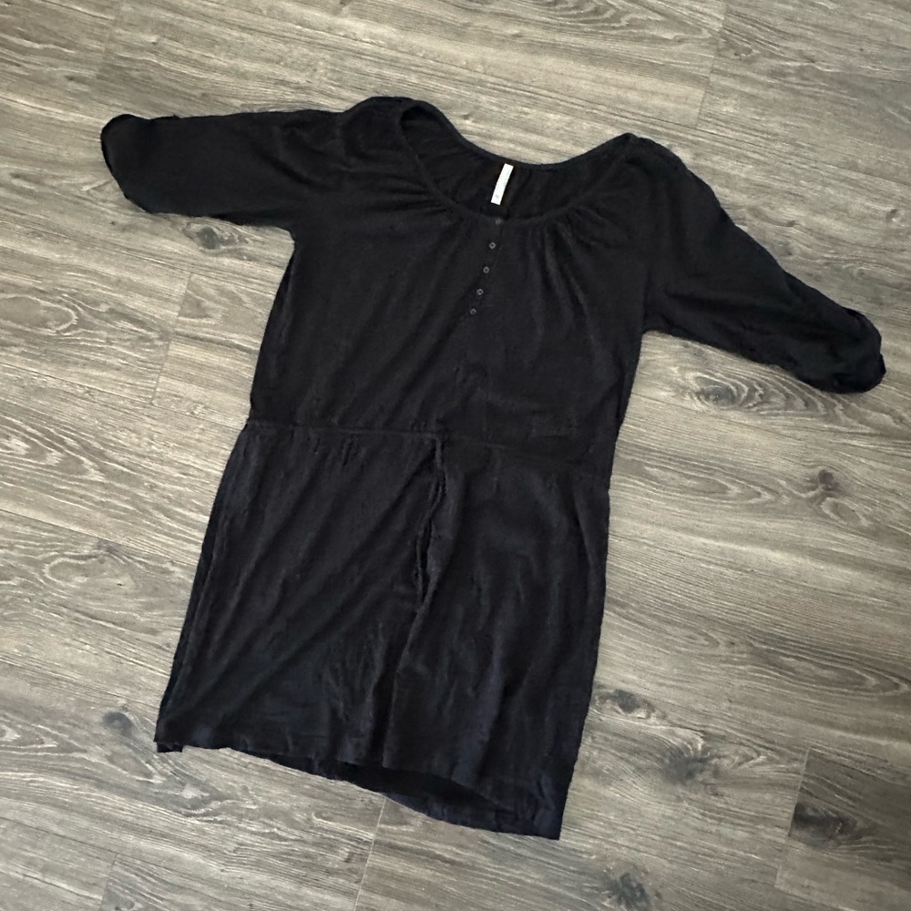 Old Navy Black Tie Waist Dress